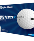 Distance Plus Golf Balls For Explosive Speed And Mega Long Drives, 12 Pack White with React Speed Core and Dimple Pattern