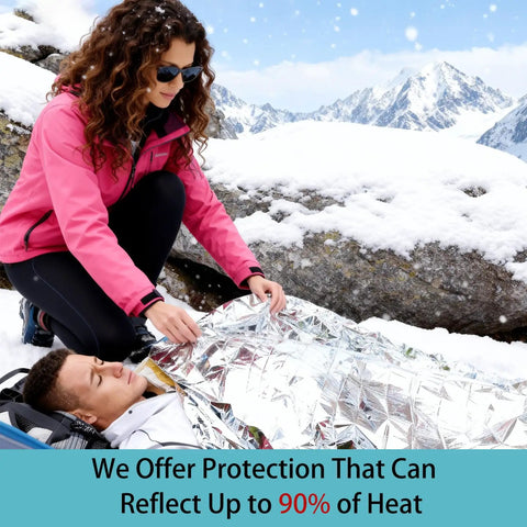 Bulk Pack Emergency Thermal Foil Blankets Keep You Toasty When The Cold Hits Hard Heavy Duty Survival Space Wrappers Total Fire For Camping Hiking First Aid Kits And Weekend Adventures