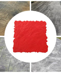 Durable Concrete Stamp Mat 19.69 by 19.69 Inch Seamless Texture Pad Made From Tough Polyurethane Stamp Skin shown with stone tile imprints