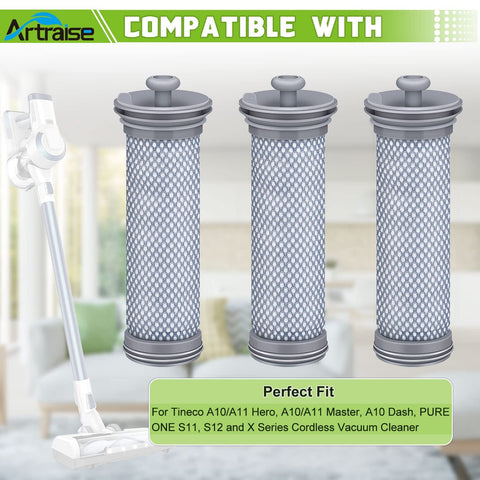 Pre Filter Replacement 3 Pack For A10 A11 Hero And A10 A11 Master Vacuum Cleaners Easy Fit Pure One S11 Series S12 X