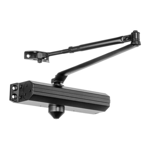 Heavy Duty Commercial Door Closer For High Traffic Entrances Self Closing Hydraulic Action With Adjustable Spring 3 To 6 Surface Mount Bronze Finish Series 1636 Built For Storefronts Restaurants And Offices