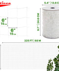 Heavy Duty Garden Trellis Netting 5 By 225 Ft White Polyester Plant Support Netting On Roll With 6 Inch Mesh and vine
