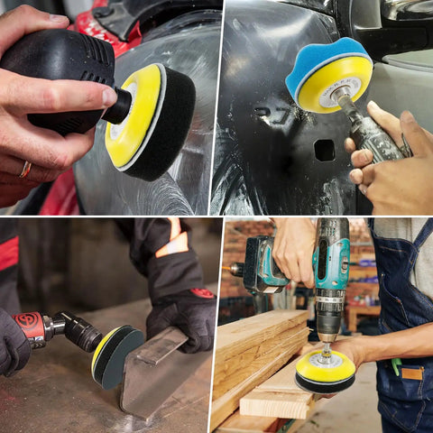 174 Piece 3 Inch Wet And Dry Sanding Disc Set With Grit 60 To 10000, Drill Attachment used on car, metal, and wood surfaces