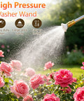 3 In 1 Power Washer Wand With Jet Nozzle For Garden Hose High Pressure Spray For Car Washing Patio And Outdoor Cleaning Quick Connect With Three Nozzle Tips spraying garden flowers