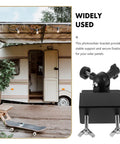 Aluminum Solar Panel Mounting Bracket For Gutter Or Roof Mounting With Universal Compatibility near RV with awning.