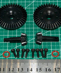 Traxxas E-Revo Diff Spiral Bevel Ring Gear Kit For 1/10 Summit RC Car Steel Differential Upgrade 5379X
