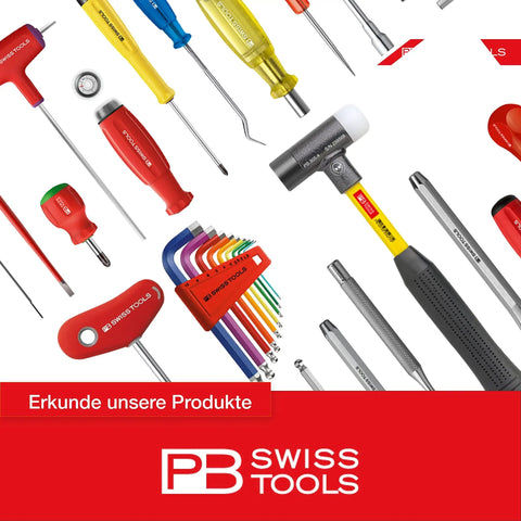 Assorted Swiss Grip Starby Coin Driver with red handle, 45 mm shaft, tools for electronics, DIY, tight spots and fixes