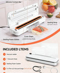 Beast 6 In 1 Vacuum Sealer For Fresh Food With 75KPa Moist And Dry Modes open on counter with sealing strip visible
