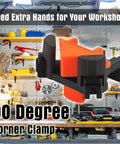 90 Degree Woodworking Corner Clamps Set Of 4 Pro Right Angle Clamp Kit for Carpentry Projects in workshop setting