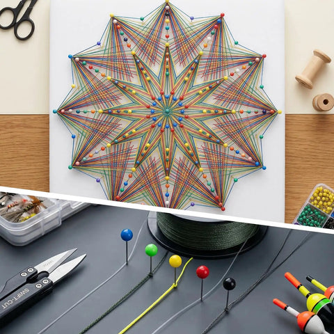 Straight Up Go To Multi Color Map Push Pins For Travel Boards With One Hundred Pieces Of Bright Destination Markers in a crafting setup.