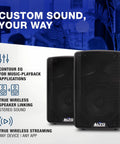 Image of 350W 8 Inch Powered PA Speaker With Bluetooth And 2 Channel Mixer For Mobile DJs And Musicians BiAmped Line Level Output