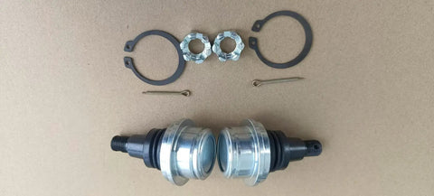 Two Pack Front Upper Ball Joints Replacement Fits Honda Talon 1000R 1000X 1000X4 And Pioneer 1000 UTVs 51375 HL6 A02 Replaces OEM For 2019 Through 2024 Models, two metal joints and clips