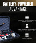 Portable Gas MIG Welder For On The Go Welding Steel Aluminum And Stainless Off Grid Ready No Outlet Needed Includes Carrying Case
