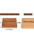 Enhanced wooden box and mail box for 8-Piece HSS Wood Turning Tools Lathe Chisel Set with Teak Handles and Wooden Box.