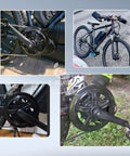 Montage of 52T Chainring For Bafang Mid Motor Kit Electric Bike Replacement Sprocket Fits Bafang 01 02 Series