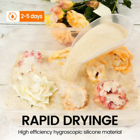 Legit Fast Absorbing Flower Drying Silica Gel Two Pounds Fine Reusable Crystals Keeps Fresh Blooms Perfect And Smooth Straight Up Super Duper Nice For Quick Floral Preservation And Easy Handmade Projects