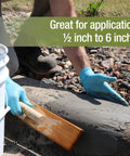 Concrete Patch And Repair Mortar For Sidewalks Driveways And Curbs, Fast Setting Exterior Patch Kit applied on curb surface
