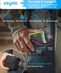 Heavy Duty Digital Angle Finder With Waterproof Magnetic Inclinometer And Type C Fast Charge For Built Tough Construction Projects And Hvac Fixes On The Fly Featuring Crisp Lcd Screen in a pocket, showcasing portability.