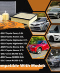 All In One Engine Air Filter Oil Filter And Cabin Air Filter Kit Fits 2012 2017 Toyota Camry Non Hybrid 2013 2018 Avalon 2011 2020 Sienna 2014 2019 Highlander And Lexus with images of compatible car models