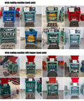 Straight Up Heavy Duty Concrete Block Making Machine Built Tough To Crank Out Durable Paving Bricks And Structural Blocks Without The Headache For Active Job Sites And Workshops, showing various semi-auto brick making machines.