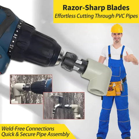 PVC Pipe Threader Kit For Electric Drill With Multiple Die Sizes Internal Thread Maker Tool For One Half Inch And Three Quarter Inch Plastic Pipes Pro Grade Rethreading Tool For Water Pipes Durable Die Set For Clean Precise Threads.