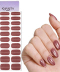 Semi Cured Gel Nail Strips Real Gel Nail Polish UV Wraps For Brittle Nails Long Lasting Easy Peel Off Removal Hema Free