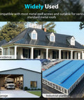 Stainless Steel Roofing Screw Caps Quick Fix for Roof Leaks, covering old screw heads in residence, garage, industrial plant
