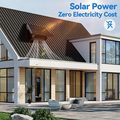 25 Watt Solar Roof Vent Fan With 8 Inch Removable Cover For Quick Attic Exhaust And Smooth Home Cooling Sun Driven Brushless Motor Blows Right Through Stuffy Air Like A Champ Nice Pick To Keep Your Workspace Chill