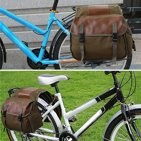Large Capacity Multifunction Bike Bag With Tear Resistant Double Panniers For Luggage And Gear Waterproof And Built To Last