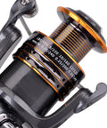 Close-up of reel from Carbon Fiber Telescopic Fishing Rod And Reel Combo For Saltwater And Freshwater All In One Kit