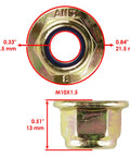 Front A Arm Bushing Ball Joint Kit For Polaris Sportsman XP 550 Touring 2009 And Sportsman XP 850 EFI EPS 2009 With Pivot Shaft 5135270 Bushing 5436798 Bolts 7518466 Nuts 7547313 And Ball Joints 7082507 7081991 7061220, M10x1.5 nut