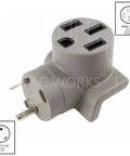 Road Trip Ready Ev Charging Adapter For Tesla Model 3 Or Model Y With Tt 30P Rv Plug, gray NEMA TT-30P connector for durable camping power.