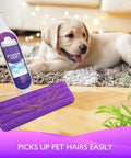 Reusable Power Mop Pads Refills For Swiffer PowerMop Premium Microfiber Cleaning Pads That Are Washable And Durable Replacement For Disposable Refills Attaches Securely For Deep Cleaning Floors And Surfaces, purple microfiber pad on floor