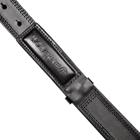 Scratchless Hidden Buckle Leather Work Belt For Tradesmen Full Grain Leather Heavy Duty Utility Belt Durable Comfort Black 38 To 40 Inches