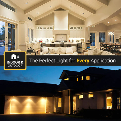 Indoor and outdoor scenes lit by Black 3 Inch LED Gimbal Recessed Lights With 5CCT 2700K To 5000K Selectable, 8W 600 Lumens
