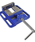 LDPV-6 6 Inch Drill Press Vise With Cast Iron Body And Texture Jaws, Portable Workhorse Clamp for Metalworking, Blue Finish