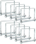 Ten Pack 2.75 Inch By 0.25 Inch Trailer Pins For Hitch, Shaft Locking, Coupler, PTO And Lock Pins, zinc-plated, front view