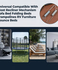 Pro Quality 4.5 Inch Recliner Springs 2 Pack Stainless Steel Tension Parts For Home Furniture on various furniture types.