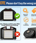 Matrix Robot Vacuum Replacement Parts Kit For RV2310AE RV2320S RV2300S, 15 Piece Bundle With 2 Main Brushes 6 Side Brushes 2 HEPA Filters 2 Sponge Filters 2 Foam And Felt Filters For Deep Cleaning And Optimal Performance. Compatible filter shown
