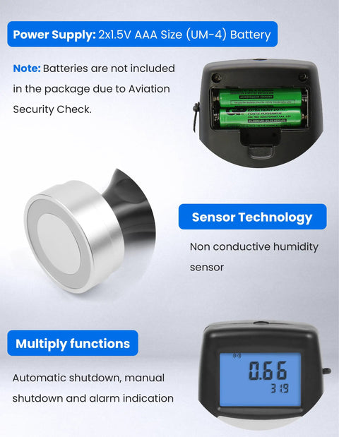 Portable Water Activity Meter For Food Testing With Software And USB Data Ultra Lightweight Under 100 Grams close-up view