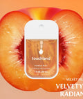 Hydrating Hand Sanitizer Spray Trio Set With Aloe Vera And Essential Oils Featuring Velvet Peach 1 Fl Oz Mist.