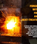 Forged heated steel being processed, highlighting durability for Five Sixteenth Inch Safety Steel Latch Winch Clevis Slip Hook.