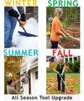 Back Saver Tool Handle Attachment For Shovels And Rakes, Ergonomic Offset Grip in all-season use with various tools