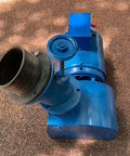 Beefy 2000W Hydroelectric Generator With Voltage Indicator For Outdoor Rivers And Creeks, blue durable cast iron shell