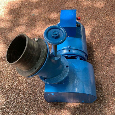 Beefy 2000W Hydroelectric Generator With Voltage Indicator For Outdoor Rivers And Creeks, blue durable cast iron shell