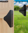 Beefy Heavy Duty Gate Frame Kit And Hardware For Wooden Fences with right angle brace and installation tools displayed