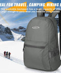 Lightweight 20L Packable Backpack For Travel And Hiking Foldable Daypack For Men And Women Durable Nylon Water Resistant