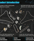 Components of Beefed-Up Timing Chain Kit for 3.6L V6 Engines Fit 2016-2024 Chrysler Pacifica Voyager Dodge Durango Jeep Gladiator Ram