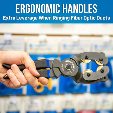 Rotary Duct And Tube Cutter For Large HDPE Ducts And Fiber Optic Lines Cuts 36 To 52 Millimeters With Ergonomic Handles