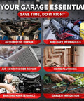Image showing various uses for Pro Grade Tubing Straightener For Copper Aluminum And Soft Stainless Steel Brake Lines